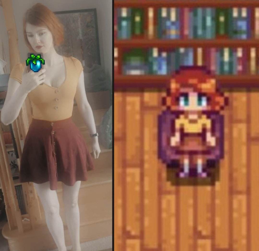 So yesterday I left my house thinking I was wearing a cute outfit. It wasn't until I got home and clipped my hair up that I realized I looked like Penny. So I had been inadvertently cosplaying as Penny all day..
#cute 
#model
#cosplay
#COSPLAYMODE
#StardewValley 
#happyaccident