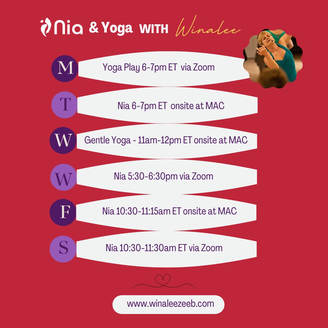 hrtdance's tweet photo. We have a week of sacred movement ahead of us and we can do it together! 

Join me for Nia or Yoga, online or in person. 💞

https://t.co/kt2VWTEOb6 
.
.
.
.
#NiaTechnique #LivingNia #BarefootFitness #DanceFitness #MindfulnessPractice https://t.co/OfAFVetHJR