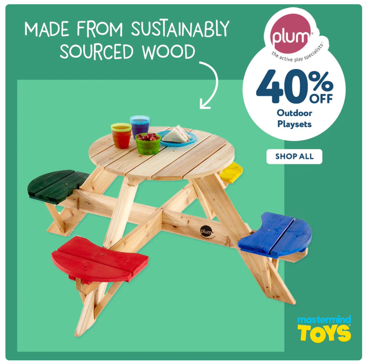 HyPoint3's tweet photo. Plum Play ON SALE at Mastermind Toys
https://t.co/dLxQCIjcHj
@MastermindToys @plumplayUK #Plumplaycanada #Outdoortoys #Backyardfun https://t.co/W2t4xeKcse