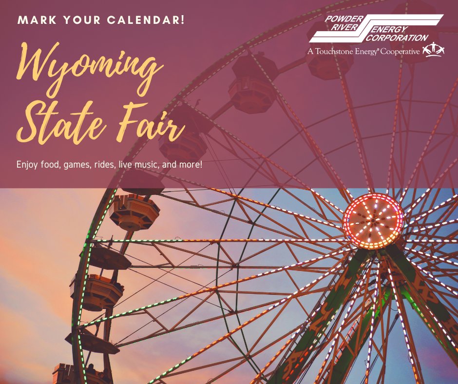 It’s never too early to start thinking about the <a href="/WyStateFair/">Wyoming State Fair</a>! Mark your calendar and start your countdown. Whatever you do, make plans to attend August 15-19. For more details visit: wystatefair.com/state-fair/. See you at the fair!
