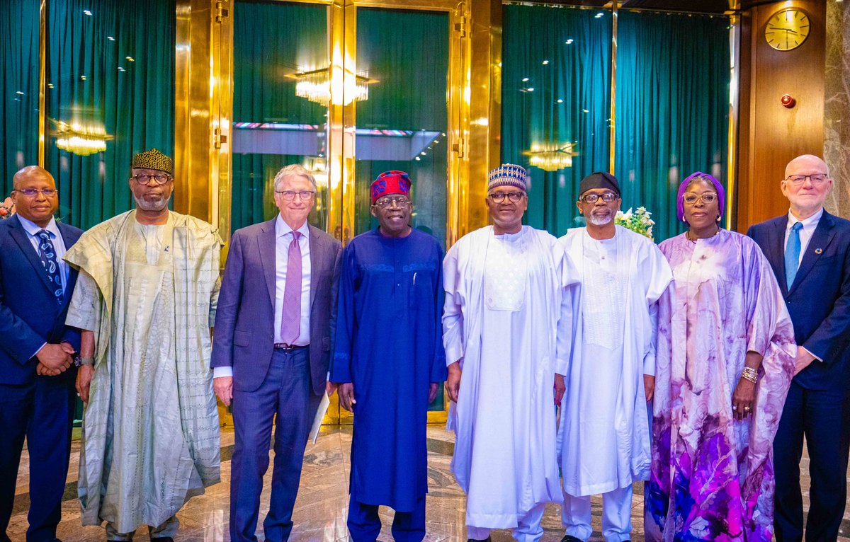 Punch Newspapers on Twitter: "PHOTOS: Dangote, Bill Gates Meet Tinubu In Aso Rock The Chairman of the Dangote Group, Aliko Dangote, and American business mogul, Bill Gates, visited President Bola Tinubu at