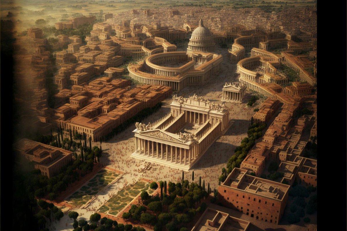 History____Geek's tweet photo. 🏛️🌍📜 Did you know that the ancient city of Rome had a population of over one million people in 1 AD? That's more than many modern cities today! 🤯 🤓

#AncientRome #HistoryFacts #FunTrivia https://t.co/N97EzlUVH2