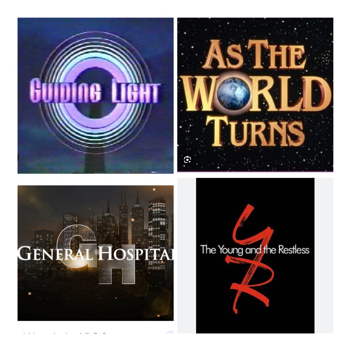 Top 4 soap operas to know me.