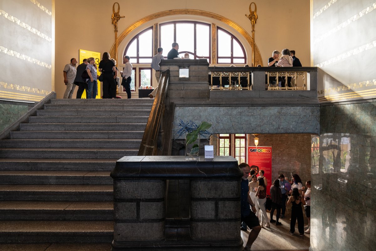 KHMDigDok's tweet photo. Great to have #Archiving2023 reception here at the museum this fine sunny eve. Workshops over, looking forward to the rest of the conference this week! https://t.co/FBd6jXjCC4