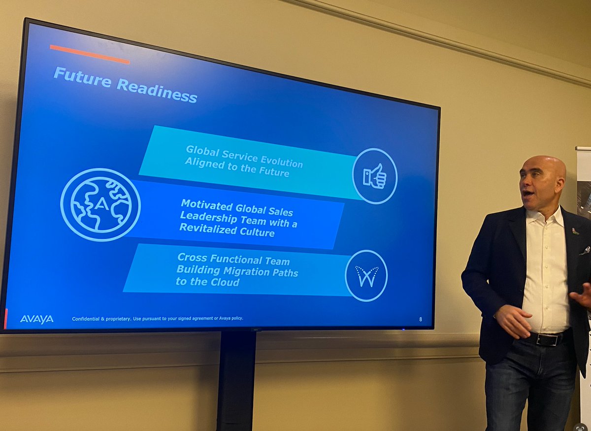 Hearing from <a href="/NidalAbouLtaif/">Nidal | نضال ابولطيف</a> about <a href="/Avaya/">Avaya</a> sales and customer strategy. Leading by services for new customers. #AvayaEngage