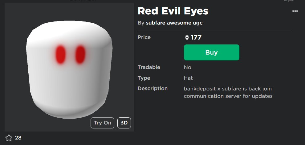 Peak” UGC on X: UGC creator UsualRage uploaded a 1:1 copy of the item Epic  Face in 2 parts. #Roblox #RobloxUGC  / X