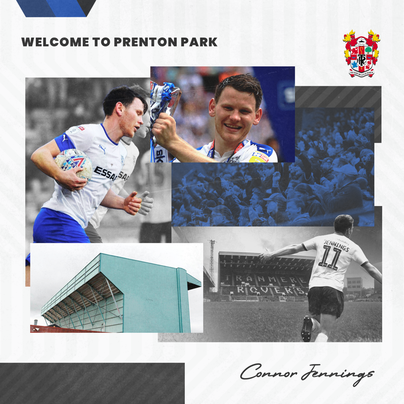 TranmereRovers's tweet photo. 🤩 HE'S BACK!

📝 We are delighted to announce the return of Connor Jennings to the Club on a one-year contract.

#TRFC #SWA