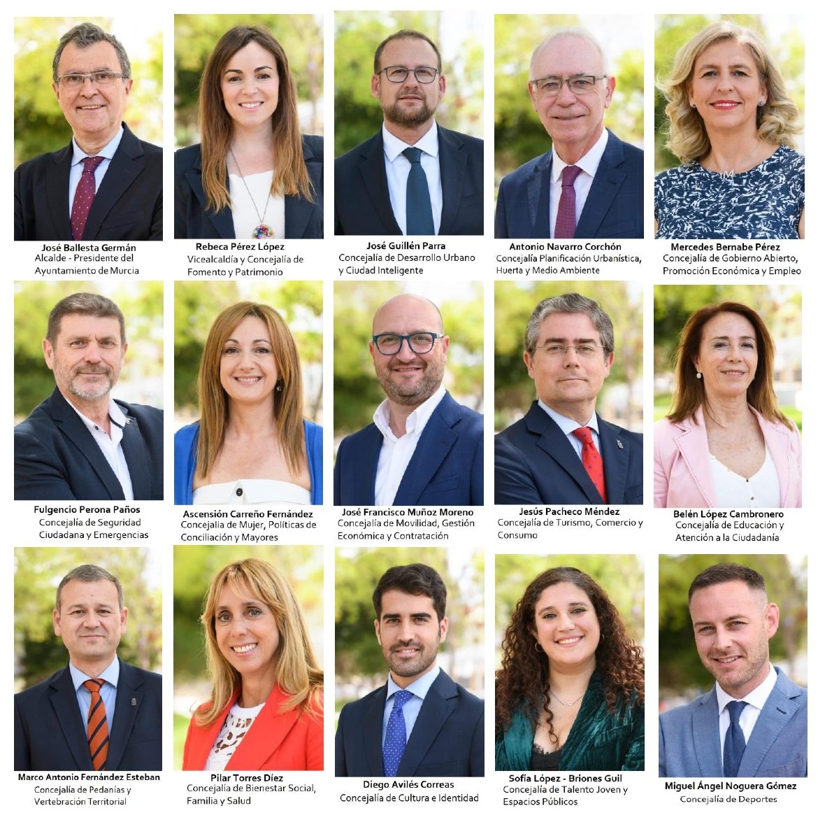 AytoMurcia's tweet photo. El Alcalde, @Ballesta_Murcia, presenta las concejalías que integrarán su Equipo de Gobierno durante el nuevo mandato municipal. https://t.co/m9F7oqH4zI