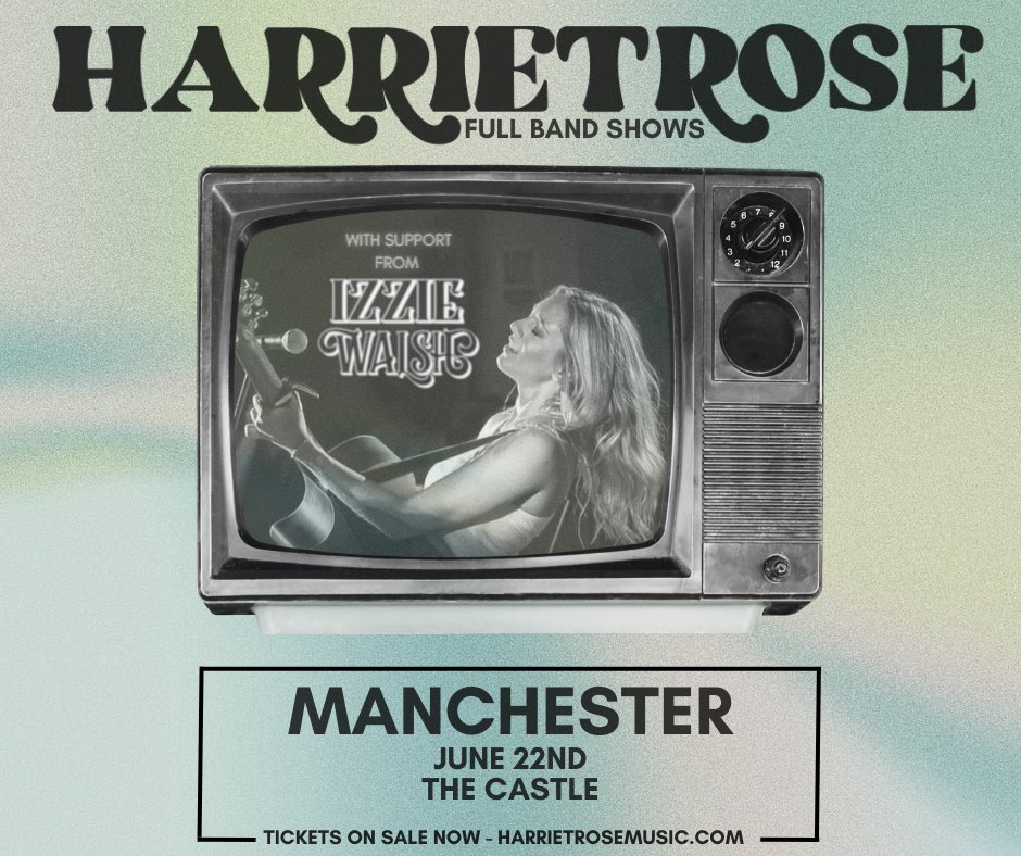 MANCHESTER! We can’t wait to play for you on Thursday ❤️‍🔥 Last minute tickets 👉🏼 fatsoma.com/e/r8xolmmt/har… @thecastlehotel - Doors 7pm Support comes from the incredible @IzzieWalsh ✨