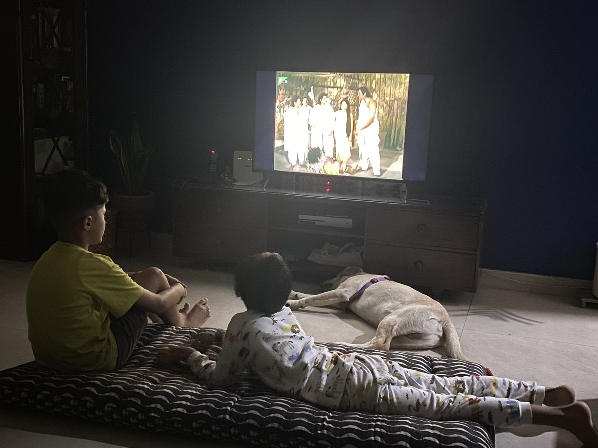 Summer vacations in full use with #Mahabharat on the late night show. This when a friend is over for night stay for the boys! The power of #IndianMythology #IndianEpics #Mahabharata