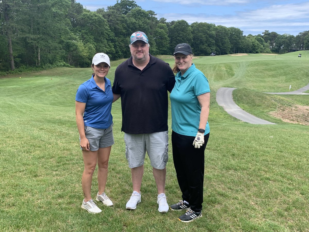 Staff outing down at Brookside CC in Bourne…Coach Martin was apparently the only one who got the memo about wearing BR and not Dolphins colors… #NextSeasonStartsNow #OneTeamOneFamily