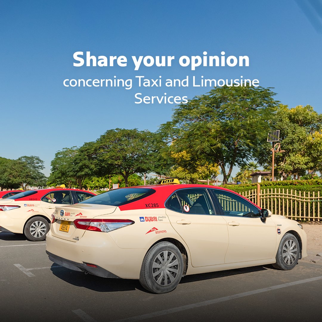 rta_dubai's tweet photo. RTA is continuously developing its services & invites you to share your suggestions about Taxi & Limousine Services. Join a live session with #RTA Customer Council on Thursday, June 22, 2023 from 1:00 PM until 2:00 PM via our Twitter account & be one of the winners. #ChatWithRTA https://t.co/GPfVuSztgS