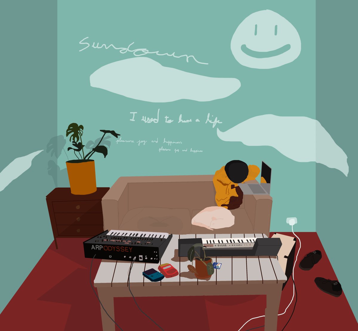 IFCKINGLOVEKIWI's tweet image. Haven't done this in a really long while but lets get back to the ROOTS. Here are some of my latest pick ups during this bear market: 1)@RusticDigitArt with Pleasure joy and happiness. A piece from The Cloud Period. How can you not love this music making nest in the clouds?