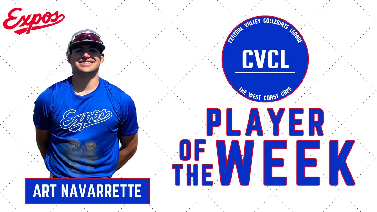 Central Valley Baseball News 101 (@cvclbaseball) on Twitter photo <a href="/cvclbaseball/">Central Valley Baseball News 101</a> Week 3 Awards
Art Navarrette <a href="/ArtNavarette/">Art Navarette</a> - Expos
Fresno City College <a href="/FCCRAMSBASEBALL/">Rams Baseball</a>
8-12 .667 BA 2 2B 3B HR 4 RBI <a href="/cvclbaseball/">Central Valley Baseball News 101</a> Week 3 Awards
Art Navarrette <a href="/ArtNavarette/">Art Navarette</a> - Expos
Fresno City College <a href="/FCCRAMSBASEBALL/">Rams Baseball</a>
8-12 .667 BA 2 2B 3B HR 4 RBI