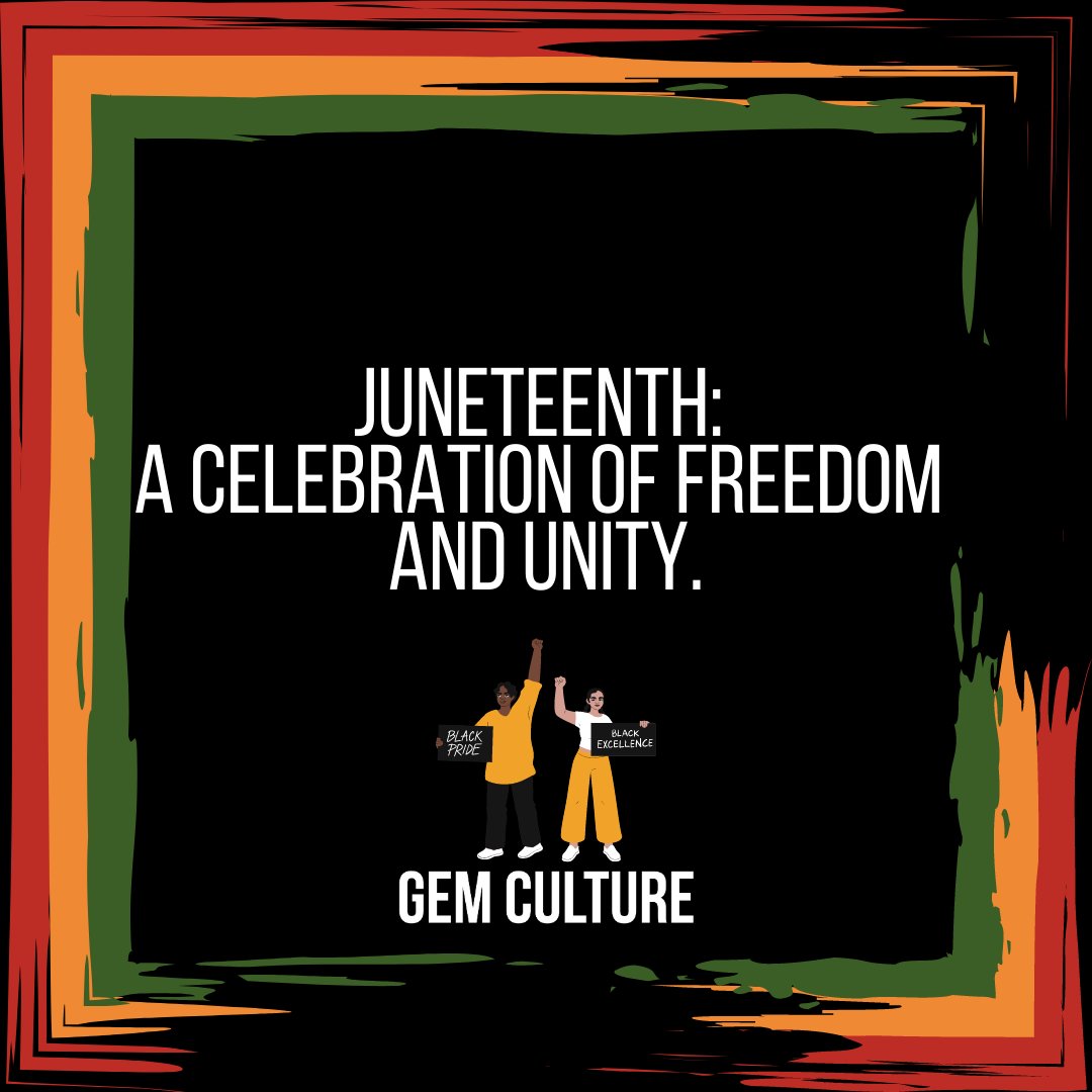 Juneteenth sparks a flame within us, urging us to continue the journey towards freedom, equality, and justice for all. Together, we rise. Happy Juneteenth! ✨🖤 #Juneteenth #EmbraceUnity#Juneteenth #EmbraceUnity