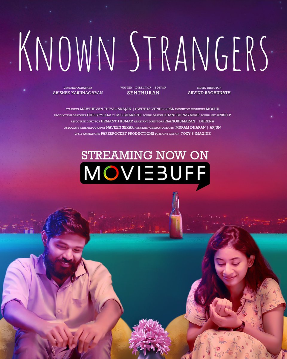 #KnownStrangers romantic new age short film 👍

Starring <a href="/Maathevan/">Maathevan</a> 

Feel good &amp; pleasent short film
Watch it and share ur comments
➡️ youtu.be/9NZ2Tc-R84o