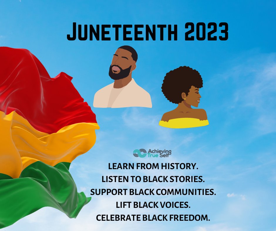 ❤️💛💚

'Juneteenth is a celebration of freedom, perseverance, & strength. Today, we honor all Africans who were enslaved throughout the Americas, especially those who remained enslaved after the Emancipation proclamation.'

#ATS #AchievingTrueSelf #Juneteenth #LiftBlackVoices