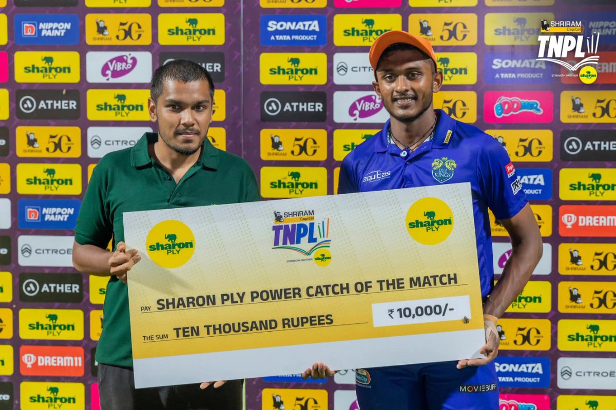 TNPremierLeague's tweet photo. Prize🎁 time!🤩
#TNPL2023
#lkkvscsg
#TNPLonstarsports
#TNPLonfancode
#NammaAatamAarambam💥
#NammaOoruNammaGethu💪🏼 https://t.co/TTzjs5sXun