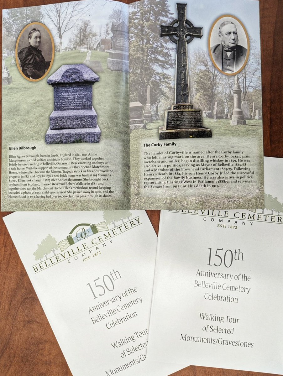 If you missed the Belleville cemetery event on Saturday, we have copies of the walking tour booklet available in the archives.
