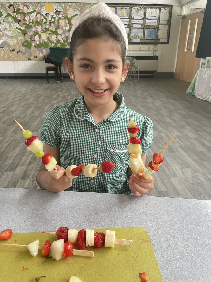Yummy fruit kebabs! <a href="/st_patricks/">St Patricks Primary</a>