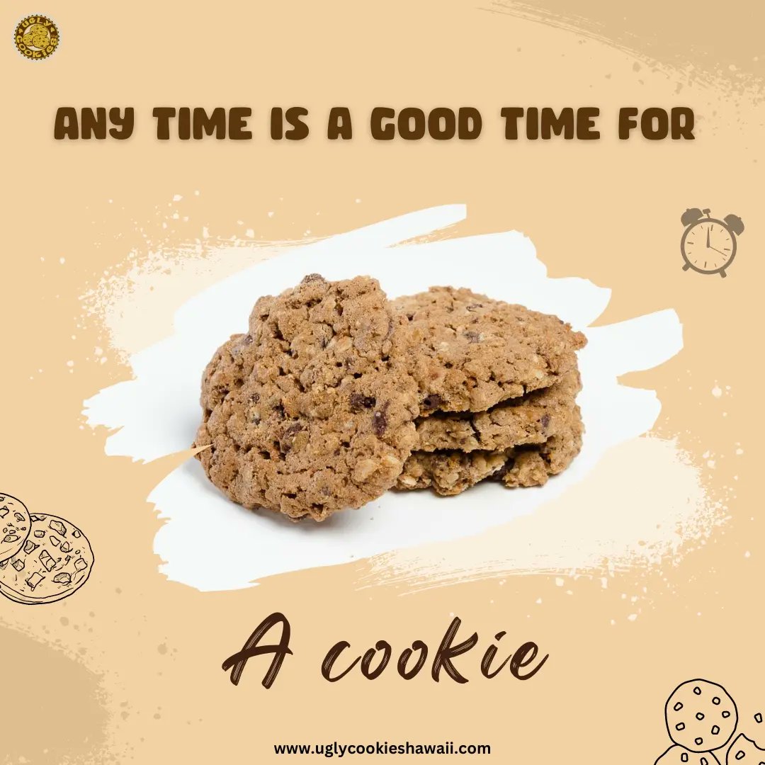 uglycookieshi's tweet image. Indulge in sweet moments and satisfy your cravings. Because any time is a good time for a delicious cookie! 🍪

Order now!
uglycookieshawaii.com
-

#freshcookies #cookier #fortunecookie #cookiehouse #bakecookies #bakeiteatit #cookieinbaking 
#hawaiianfood #hawaiiancookies