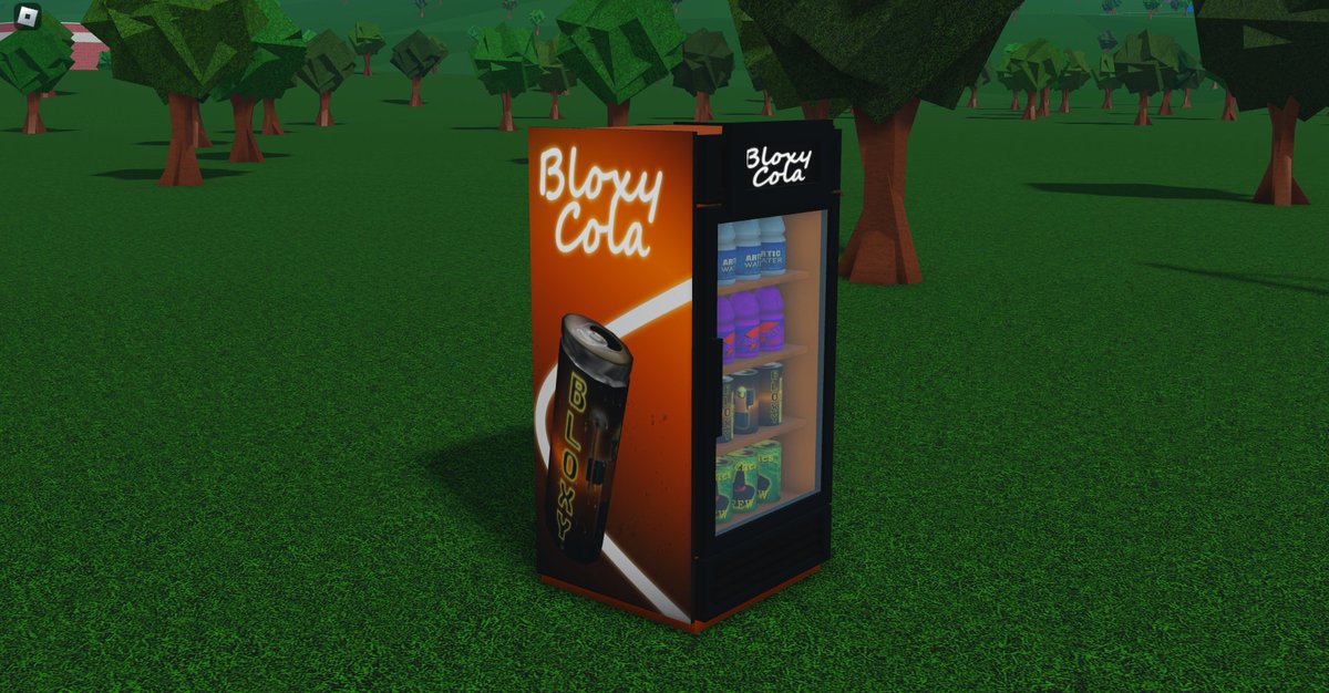 A Bloxy Cola vending machine 

BC side
Code: 13801618704

BC front
Code: 13801621829