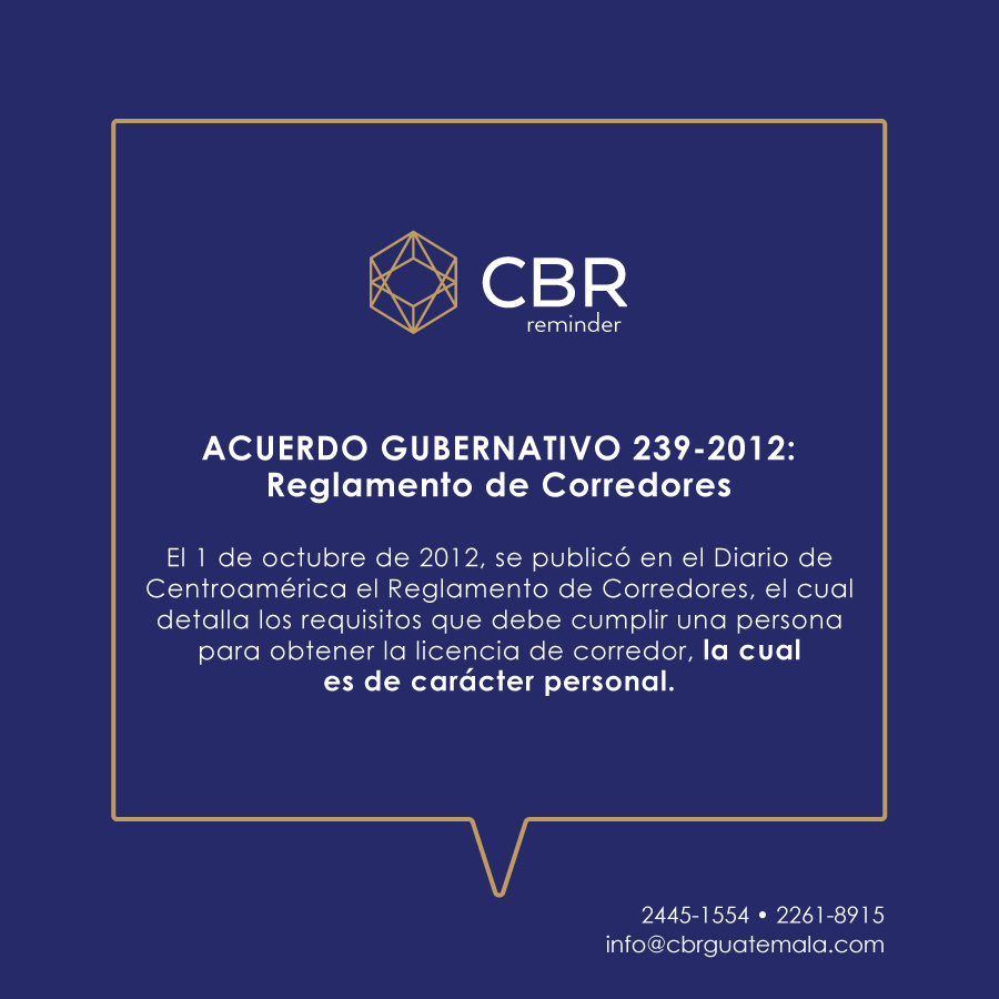 CCBRG's tweet photo. 𝗖𝗕𝗥 𝐫𝐞𝐦𝐢𝐧𝐝𝐞𝐫

Base legal:
- Libro I, Título II, Capítulo III, del Código de Comercio de Guatemala.
- Acuerdo Gubernativo 239-2012

#YoSoyCBR https://t.co/SZS4dDJ9rx