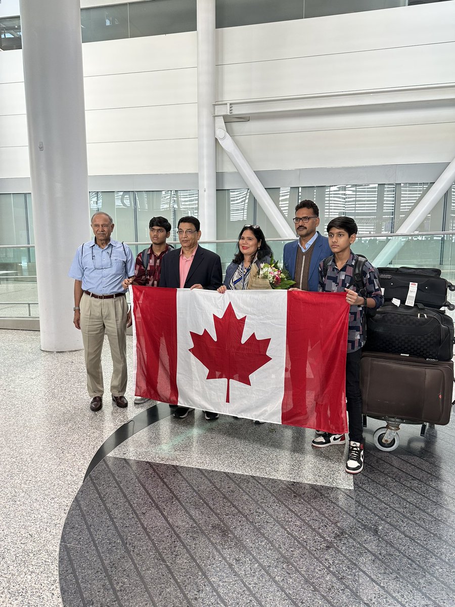 icv_canada's tweet photo. Finally sister Tabeeta Gill and family arrived Canada https://t.co/peeoZ2VRwJ