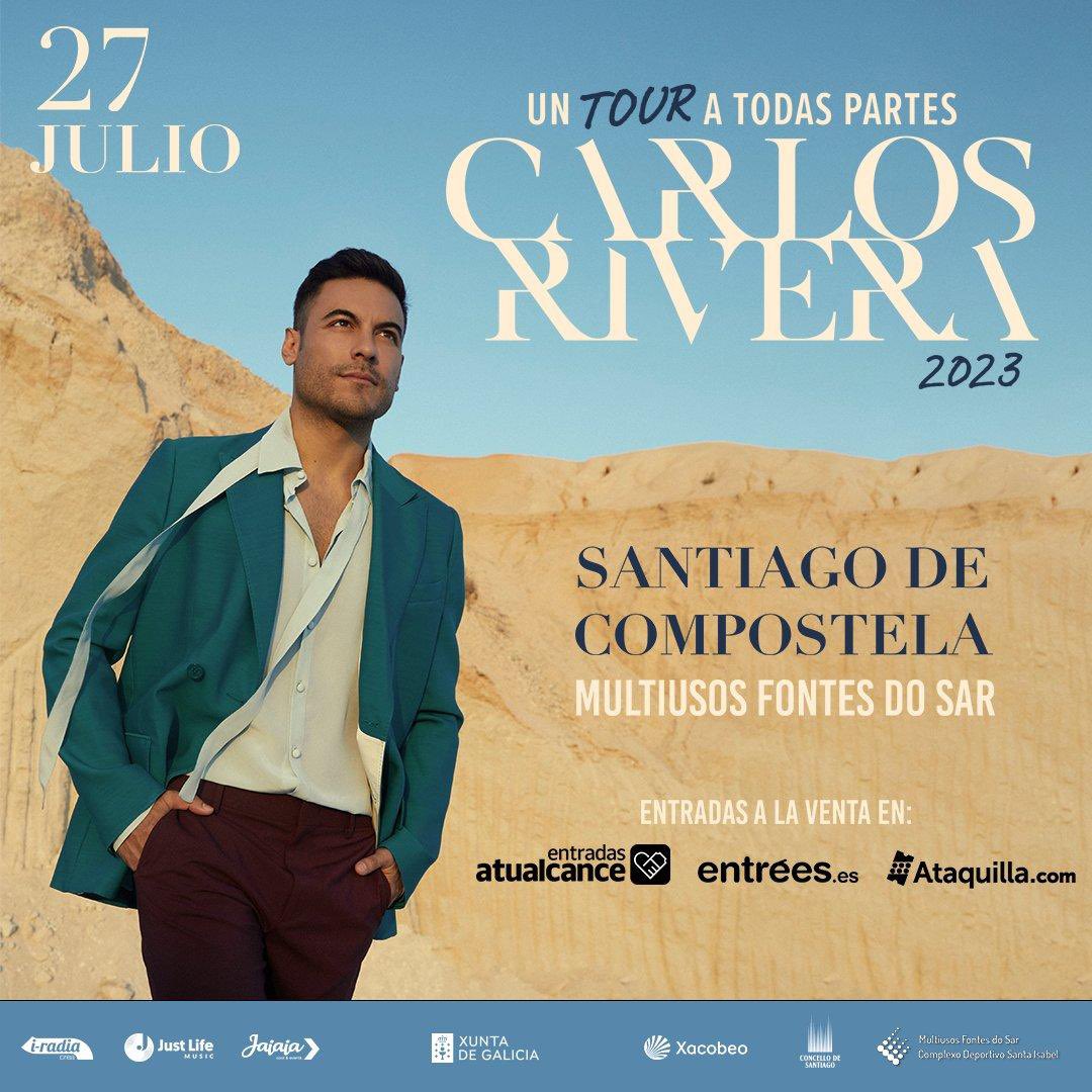 #Riverista #UnTourATodasAPartes llega a #SantiagoDeCompostela este 27 de Julio corre por tus boletos 
@_CarlosRivera 
@davidedwardwest 
@WestWoodEntt 
@westwoodfans 
@jjuarezww 
@mikenoriega
@CR_ClubPorTi