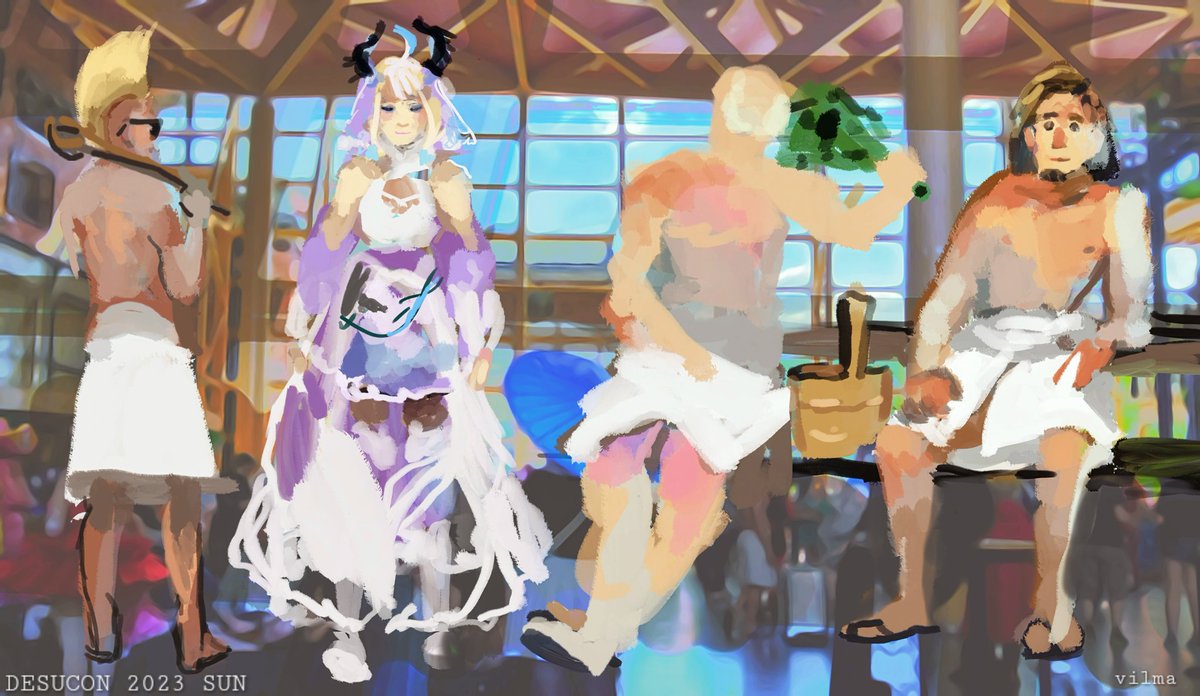 HatterShiara's tweet photo. Recognize yourself or your friend from these? 🌼🎨 #desucon #GenshinImpact https://t.co/hP0eBWHA3K