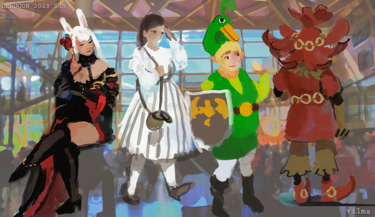 HatterShiara's tweet photo. Recognize yourself or your friend from these? 🌼🎨 #desucon #GenshinImpact https://t.co/hP0eBWHA3K