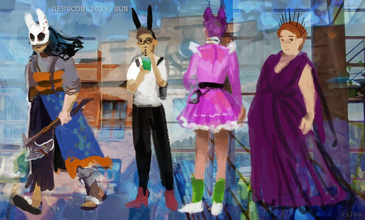 HatterShiara's tweet photo. Recognize yourself or your friend from these? 🌼🎨 #desucon #GenshinImpact https://t.co/hP0eBWHA3K