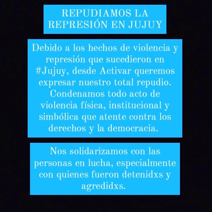 CentroActivar's tweet photo. #Jujuy #Noalaviolencia https://t.co/LDgT0wlnm5
