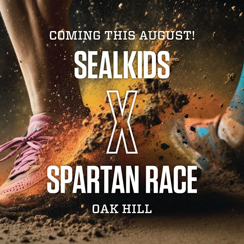 sealkids's tweet photo. Look out this August for the SEALKIDS x Spartan race! Represent SEALKIDSโ Squad August 26-27, 2023 in Oak Hill!
๐ฑ Sign up at the link in our bio. ๐ฑ
.
.
.
.
#SEALKIDS #usnavyseal #trident #america #family #navyseals
#nonprofit #stayinthefight #Squad17 #SpartanRace https://t.co/wkM6jnbCgG