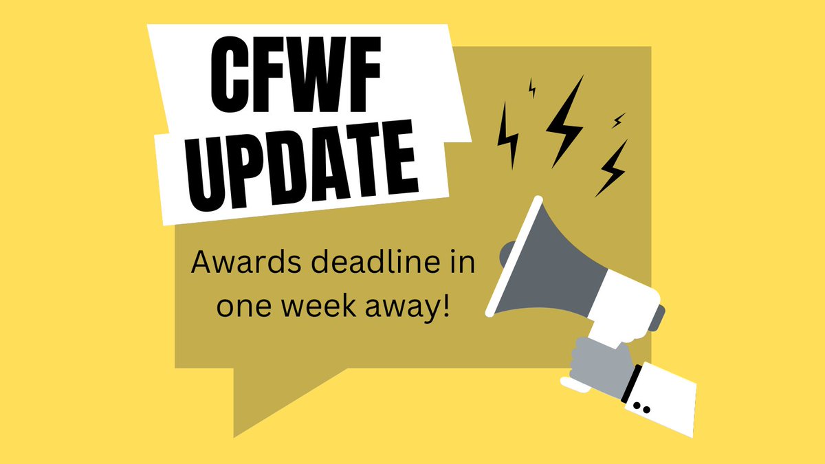 CFWF (@cdnfarmwriters) on Twitter photo 🚨 Only one week left to enter the prestigious CFWF Awards! 🌟⏳ If you've been hesitating, now is the time to take action and showcase your creative brilliance.
🗓️ Deadline: July 3, 2023, at 11:59 PM PDT 🕚 🚨 Only one week left to enter the prestigious CFWF Awards! 🌟⏳ If you've been hesitating, now is the time to take action and showcase your creative brilliance.
🗓️ Deadline: July 3, 2023, at 11:59 PM PDT 🕚