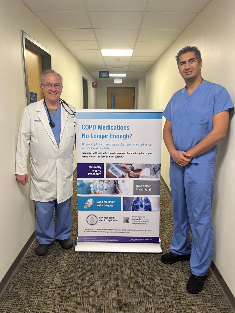 Congrats to Dr. Khan & Dr. McDonald with the Schenectady Pulmonary & Critical Care Associates at Ellis Hospital in NY for treating their 75th patient w/ Zephyr Valves — a less-invasive treatment option for severe COPD/emphysema!

Treating centers in NY: bit.ly/newyorkp.
