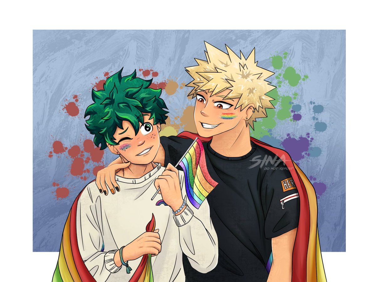 lostsouldan's tweet image. happy pride 🏳️‍🌈🩵

#bkdk #bakudeku
