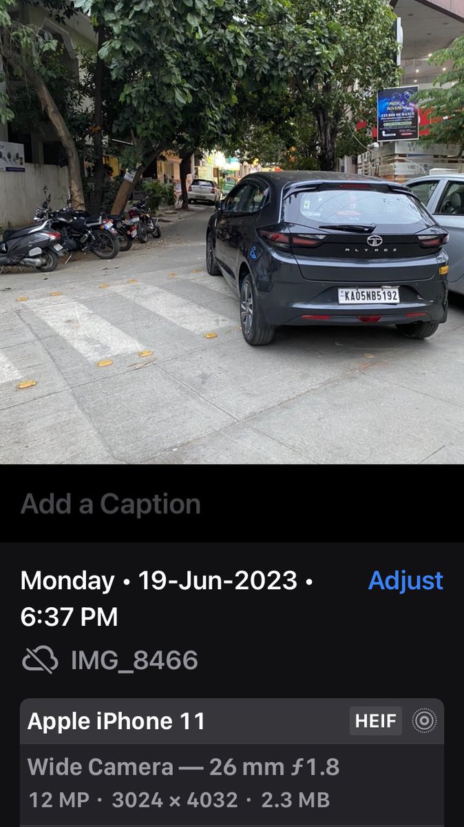 VocalVikash's tweet photo. @blrcitytraffic 6:37 PM mentioned in the exif of the picture https://t.co/6KrXU4ThEd