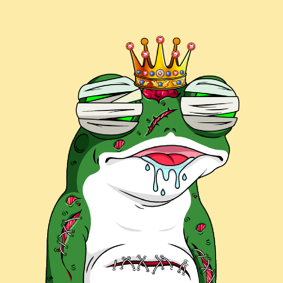 Recursive_Frog's tweet photo. Amidst the expanse of our #RecursiveFrogs, a shadow stirs. Marked by battle 🛡️, fueled by a dark thirst for power ⚡, it stands - a testament to resilience, a whisper of malevolence. Its tale, a cryptic dance of darkness and wisdom, etched in its digital DNA. 
Dare to comprehend? https://t.co/xWelTAcoMT