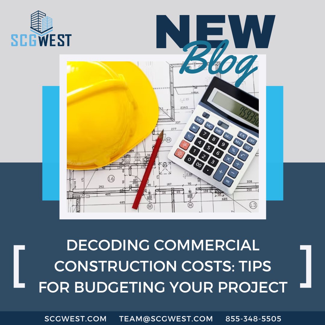 SCGWest's tweet photo. Navigate commercial construction costs with our latest blog! Explore the factors affecting these costs and start planning your budget like a pro! 💸📈#ConstructionCosts #CommercialConstruction #ProjectFinancing https://t.co/t4TTQ1zF3B