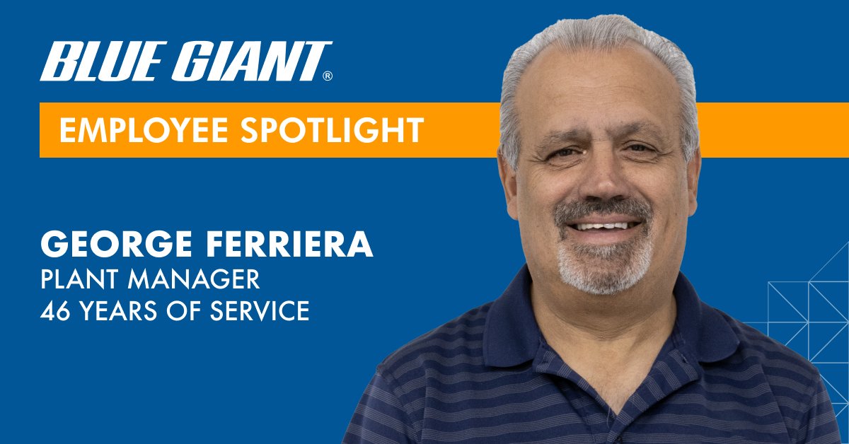 BlueGiantEquip's tweet photo. Introducing Employee Spotlights!
 
George Ferreira has been a part of #BlueGiant for 46 years, and says the best part of working for the company is all the people he’s met throughout the years. “I'm proud of the impact I have had on where the company was and where it is today." https://t.co/iHSVFgll1X