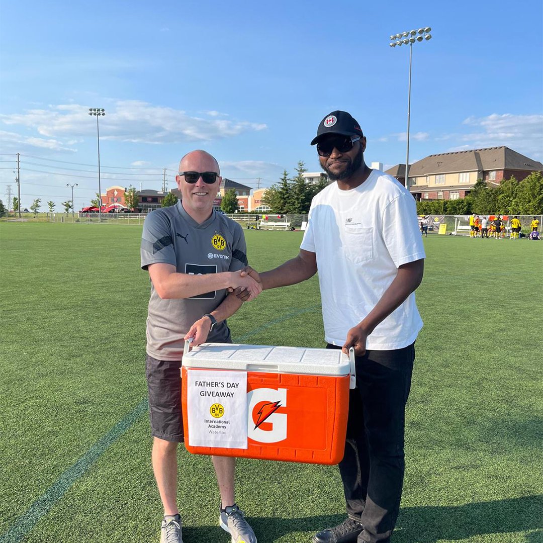 It was great seeing all the Father's out yesterday showing their support and skills with the cross bar challenge! 

Congratulations to the winner, we hope you enjoy the Gatorade cooler! 

#BlackandYellow #BVB #bvbiawaterloo #HejaBVB #bvbfamily