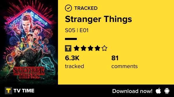 MrPeng95's tweet photo. I've just watched episode S05 | E01 of Stranger Things! https://t.co/fQHxjohlKr #tvtime https://t.co/0nSAsEoBYC