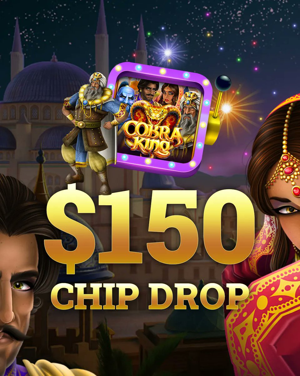 DuckyLuckCasino's tweet photo. 💰Twitter Drop💰
We're giving away (6x) $25 Chip to try our Cobra King game! Do you want to go on a magic carpet ride?💫  

Like ❤️ + Retweet🔁 and TAG a friend you want to win the chip with! Winners will be announced on Wednesday! https://t.co/TtaYopq27E