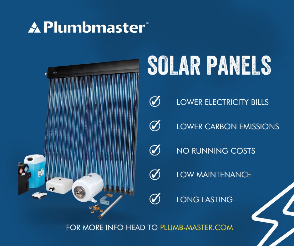 As the summer rolls in and daylight is at its longest...what better time to take advantage of solar panel technology?☀️

At Plumbmaster, we have options available to cater to every customer and are more than happy to take any inquiries on 028 3031 6615☎️