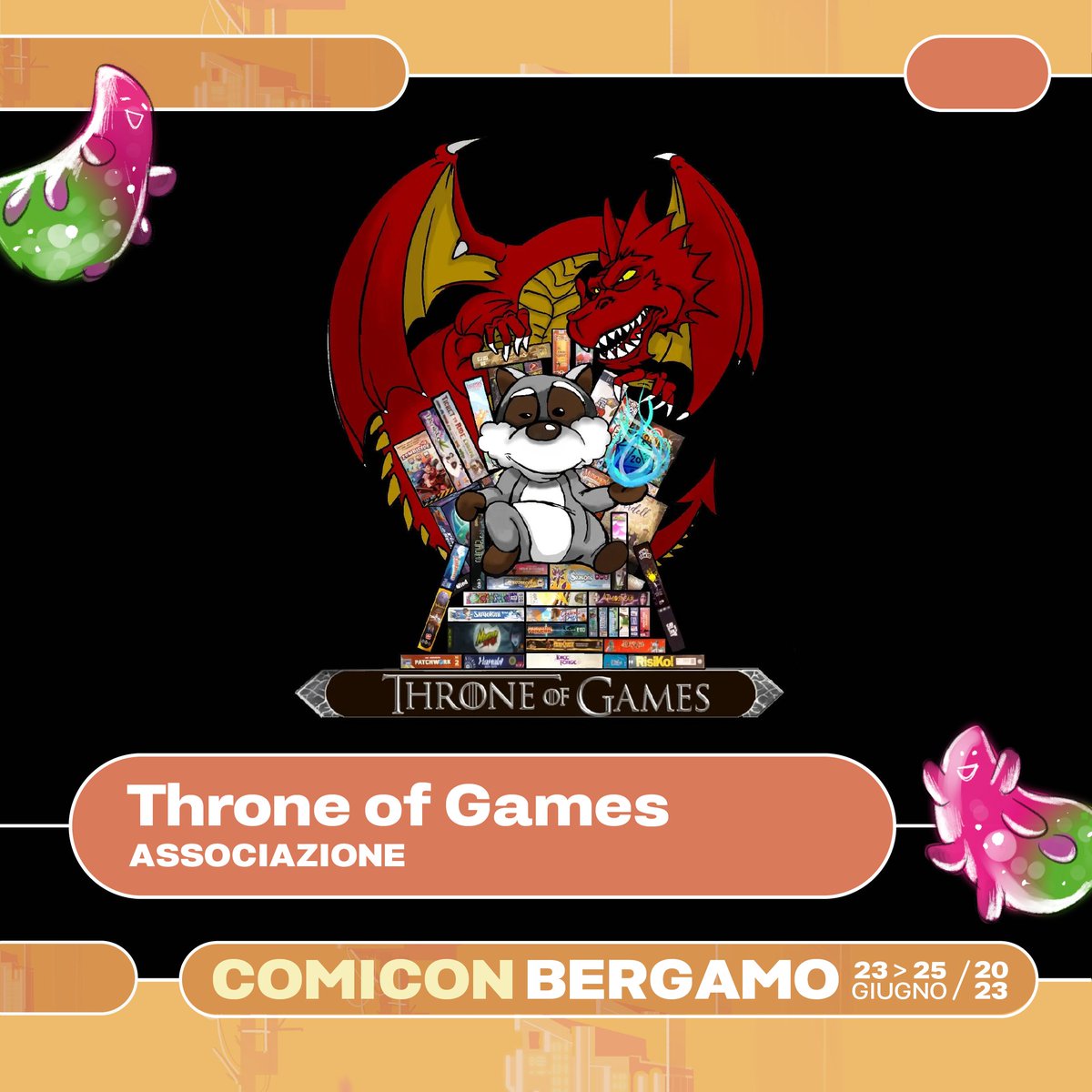 comiconitalia's tweet image. A COMICON Bergamo sono numerose le associazioni ludiche che parteciperanno al festival per intrattenervi con le loro attività a tema gioco di ruolo, gioco da tavolo e giochi di carte. ⬇️
@FieraBergamo @RegLombardia

#comiconbergamo2023 #gioco #giocodiruolo