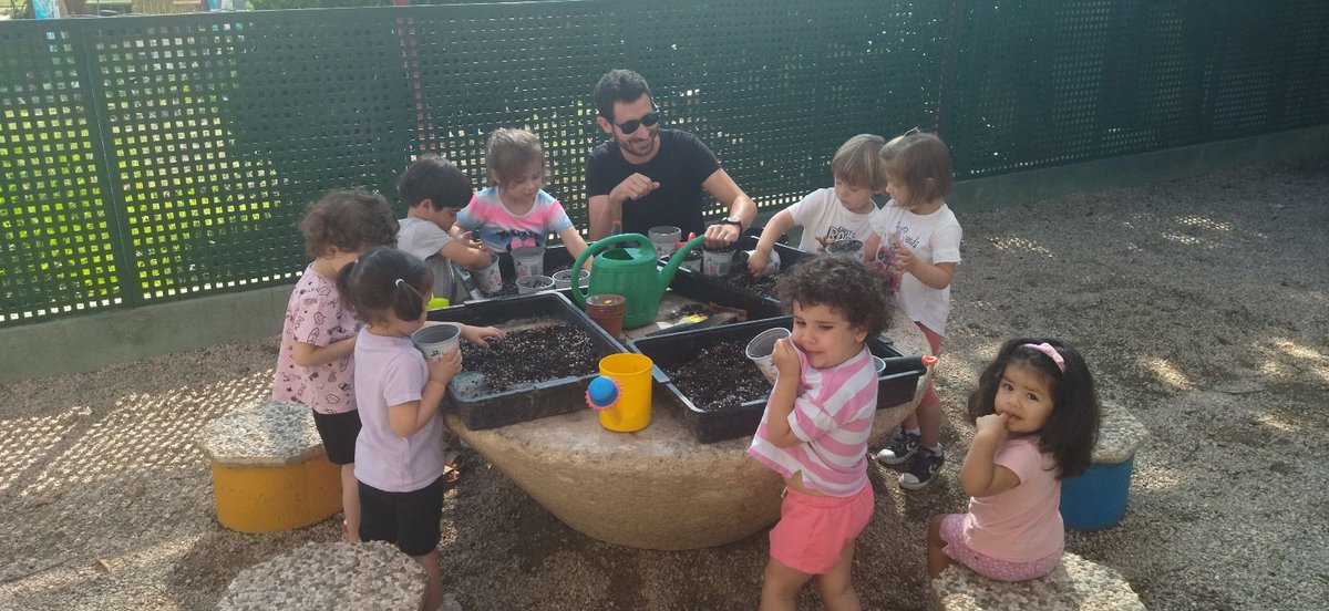 D_MaestroTorres's tweet photo. L@s peques plantaron ayer con Juan unas semillas de girasol 🌻 A ver si salen!!!!!  @divinomaestrofe @AMPA_DM_LTDC https://t.co/AFaSC44S3o