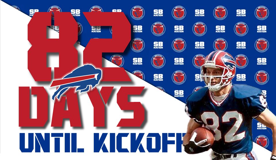 sara_larson's tweet photo. Don Beebe days left! Get ready to kick your heels up and shout! Hey-ayyyyyyy-ayyyyyyyy-ayy! 🔊 #BillsMafia #BuffaloBills #82DaysToGo https://t.co/3fJG3qizgF