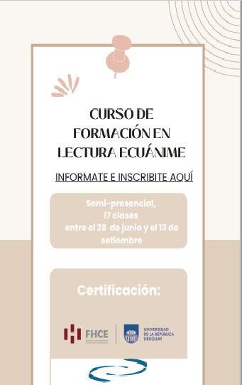 GianelaTurnes's tweet photo. Están abiertas las inscripciones para el curso de formación en Lectura Ecuánime: educación ciudadana a través de las emociones y las narraciones https://t.co/ck8a9avOVu