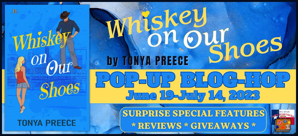 kristinethall's tweet photo. On the #HallWaysBlog, I'm kicking off the #LoneStarLit Pop-Up Blog-Hop of @TonyaPreece's WHISKEY ON OUR SHOES! Follow along for the next month of #bookreviews, fun special features, &amp; a #BooksAndBucks #giveaway!
#ContemporaryRomance #TexasBook #TexasAuthor
https://t.co/z7stGjLJZB https://t.co/1MMNX9Bv1k
